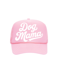 Dog Mama Trucker- "Light Pink&White"