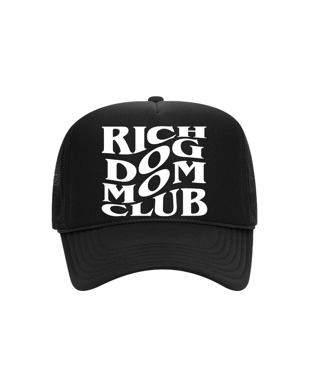 Rich Dog Mom Trucker- "Black&White"
