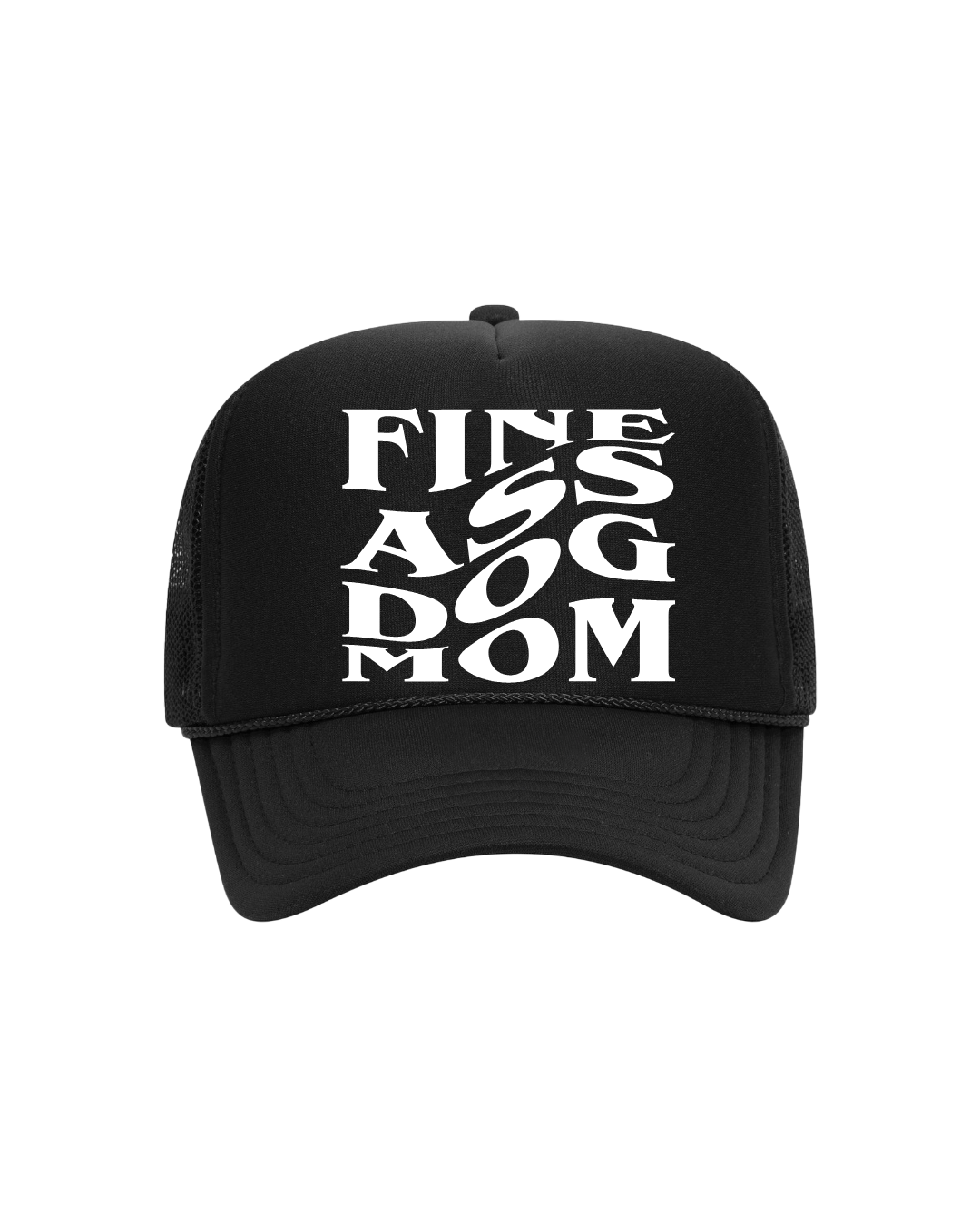 Fine A$$ Dog Mom Trucker- "Black&White"