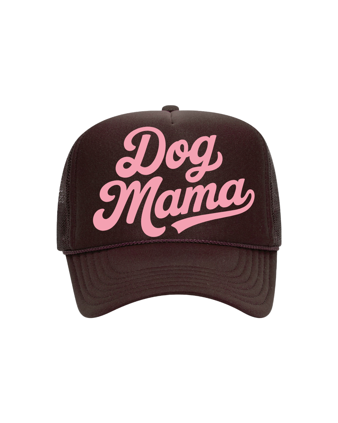 Dog Mama Trucker- "Brown&Pink"