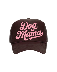 Dog Mama Trucker- "Brown&Pink"