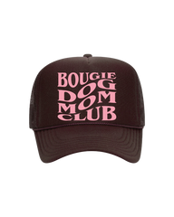 Bougie Dog Mom Trucker- "Brown&Pink"