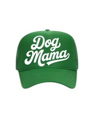 Dog Mama Trucker- "Kelly Green&White"
