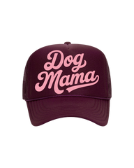 Dog Mama Trucker- "Maroon&Pink"