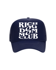 Rich Dog Mom Trucker- "Navy&White"