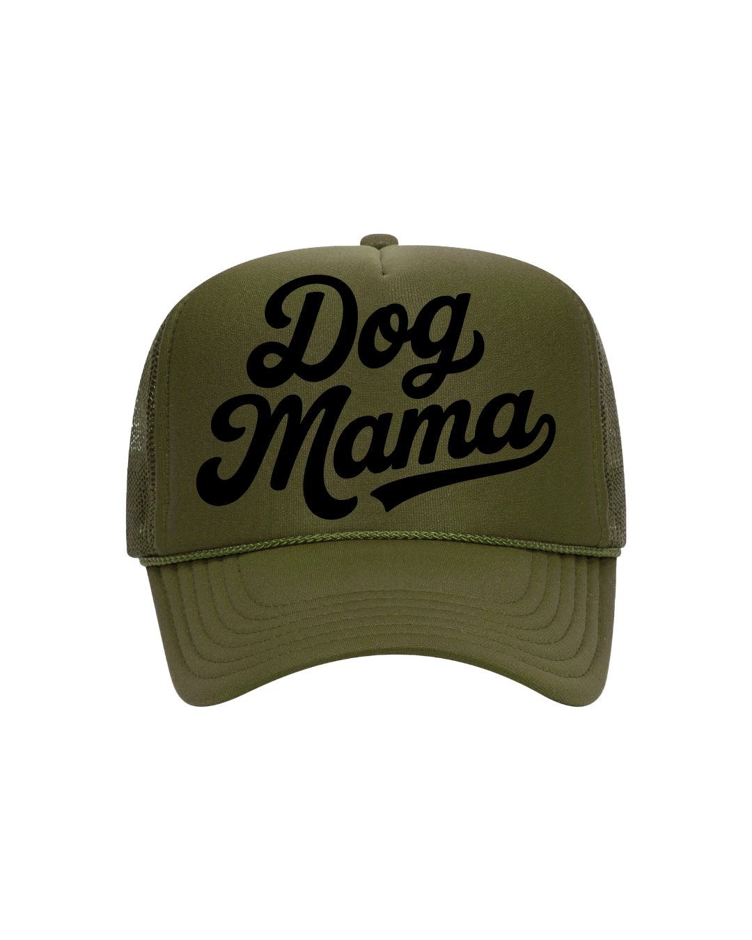 Dog Mama Trucker- "Olive&Black"