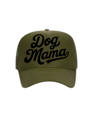 Dog Mama Trucker- "Olive&Black"