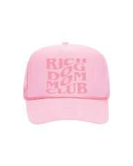 Rich Dog Mom Club Trucker-"Light Pink&Pink"