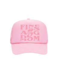 Fine A$$ Dog Mom Trucker- "Light Pink&Pink"