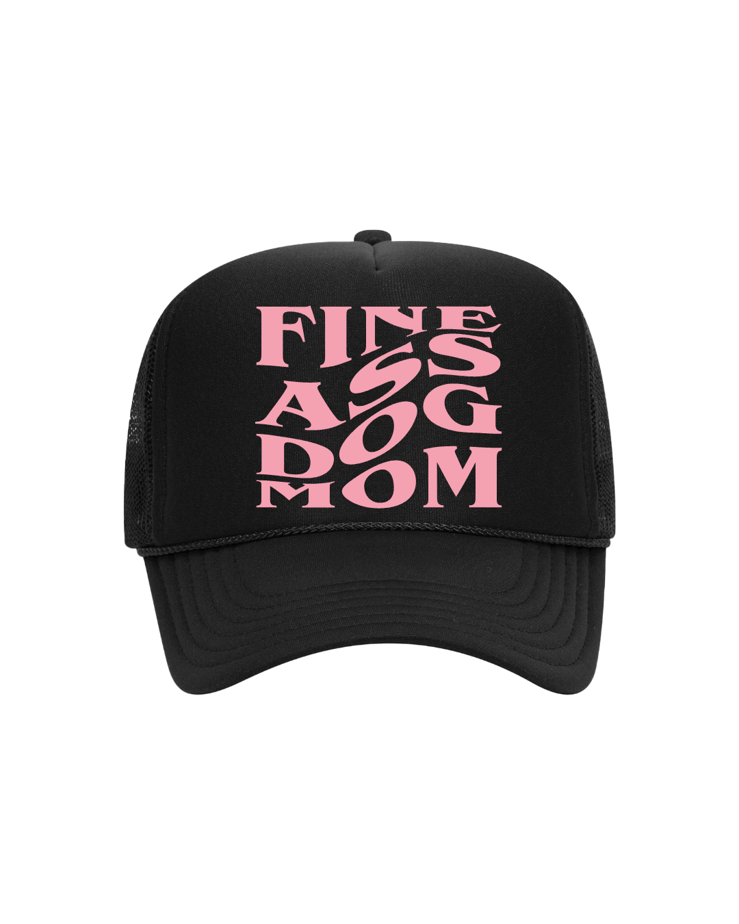 Fine A$$ Dog Mom Trucker-"Black&Pink"