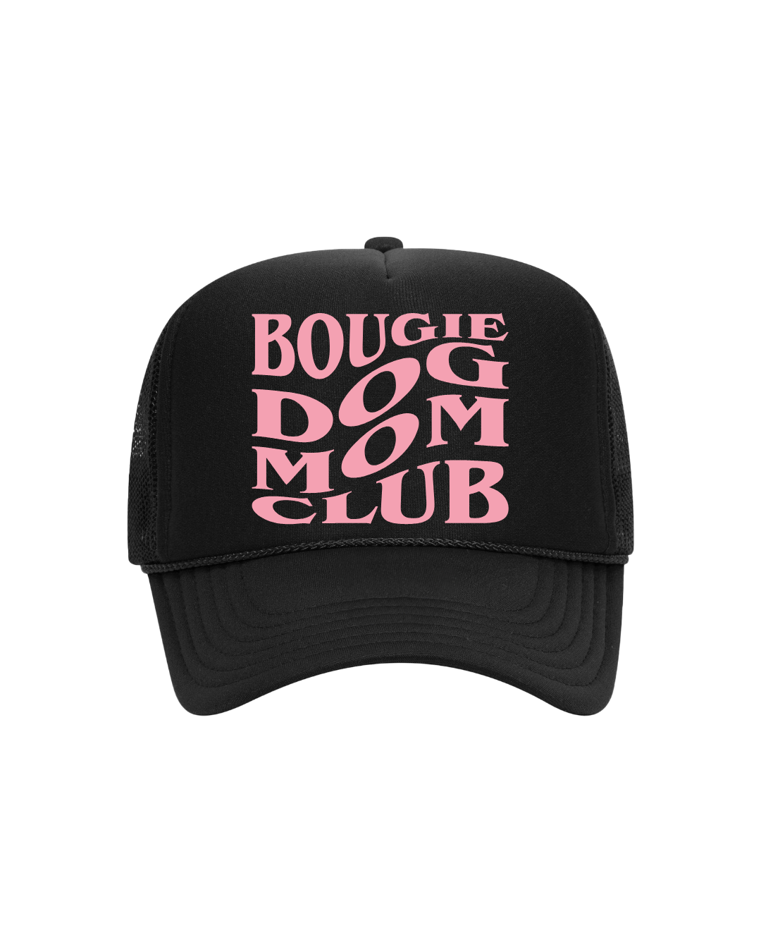 Bougie Dog Mom Trucker- "Black&Pink"